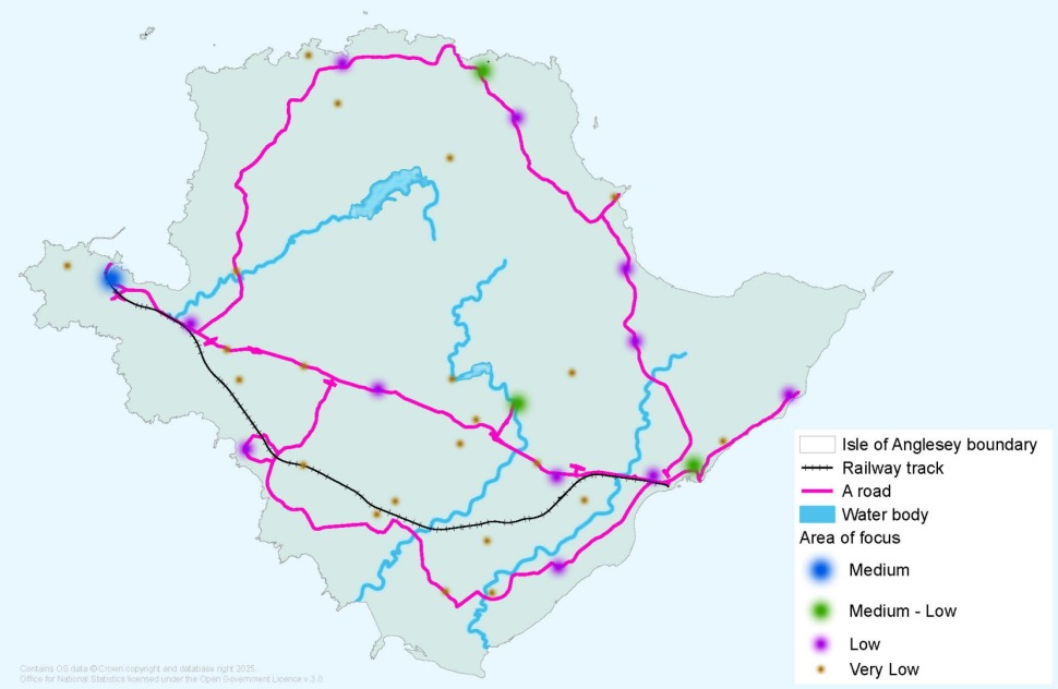 Map showing possible growth scenario 2