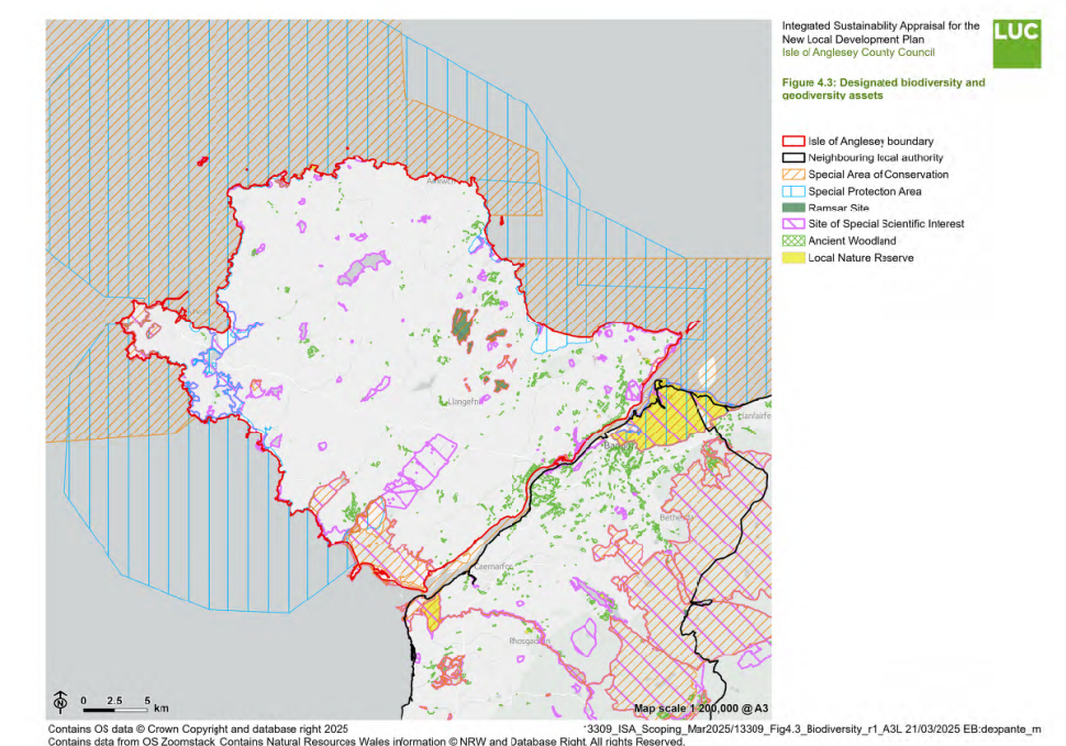 Isle of Anglesey Designated Biodiversity and Geodiversity Assets Map
